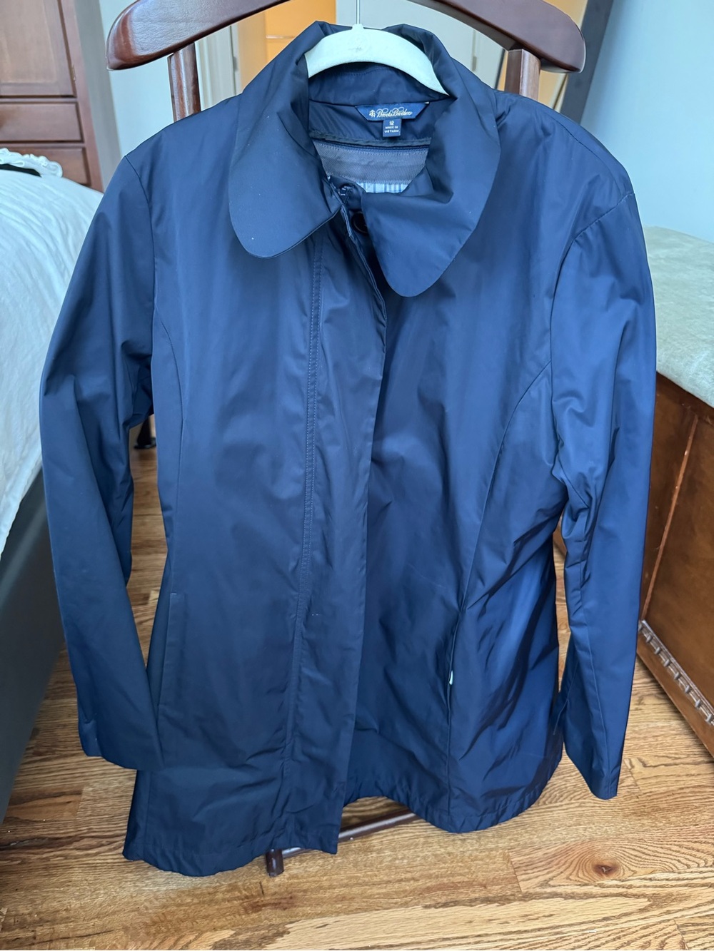 Brooks Brothers water resistant trench coat, Navy, Sz XL